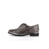 Derby gris en cuir Odette